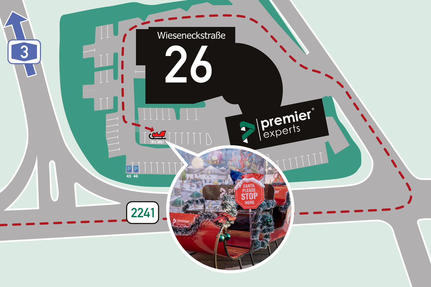 Karte Parkplatz premier experts